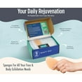 thumbnail image 2 of HartFelt Head-to-Toe Exfoliation Beauty Box & Trial Pack Facial, Body, & Pedicure Exfoliating Pads, Full Body Spa Scrubs, 2 of 8