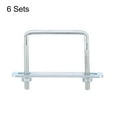 thumbnail image 3 of Uxcell Square U-Bolts, 6 Sets 60mm Inner Width 65mm Length M6 with Nuts and Plates, 3 of 5