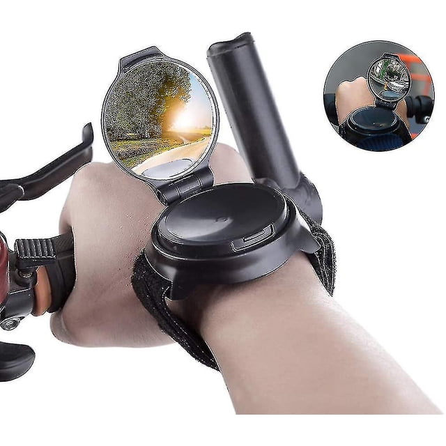 Rearview Mirror For Cyclists, 360 Adjustable, Safety Wrist Mirror