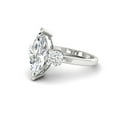 thumbnail image 5 of Forever Jewels 2Ct Marquise Cut Moissanite Women Engagement Ring 14K White Gold Plated, 5 of 5