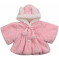 thumbnail image 1 of Baby Girl Winter Jacket Warm Faux Fur Fleece Coat Children Jacket Rabbit Ear Hooded Outerwear, 1 of 9