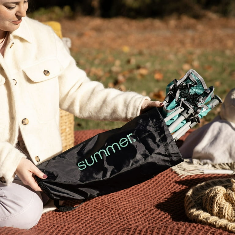 Summer by Ingenuity Pop N Sit Portable Infant Booster Seat Teal 6 Months