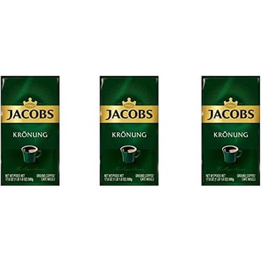 Jacobs Kronung Decaf Ground Coffee – Smooth & Aromatic, 500g Bag (Made In Germany)