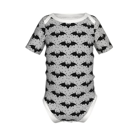 

Yiaed Bat Print Infant Climbing Short Sleeve Onesie One-Piece Baby Bodysuit Clothes 0-12 Months -2 Years