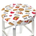 thumbnail image 3 of Naloa Fast Food Round Bar Stool Cushion Cover 12-14 inch, Fits Kitchen, Office, Restaurant Chairs - 14 inch, 3 of 7