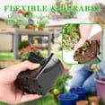 thumbnail image 3 of Square Nursery Pots 3.3 Inches Flexible Plastic Seedling Pots Square Pots for Plants, Succulent, Flower, Pack of 60, with 60 PCS Plant Labels, 3 of 4