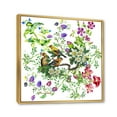 thumbnail image 3 of Designart 'Tropical Birds Sitting On Blooming Tree' Traditional Framed Canvas Wall Art Print, 3 of 5