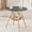 Black,Wood, variant on CQSXDA Casual Circular Dining Table With Woven Storage Basket, 31.5-Inch MDF Top And Solid Wood Legs For Small Spaces, White,Wood