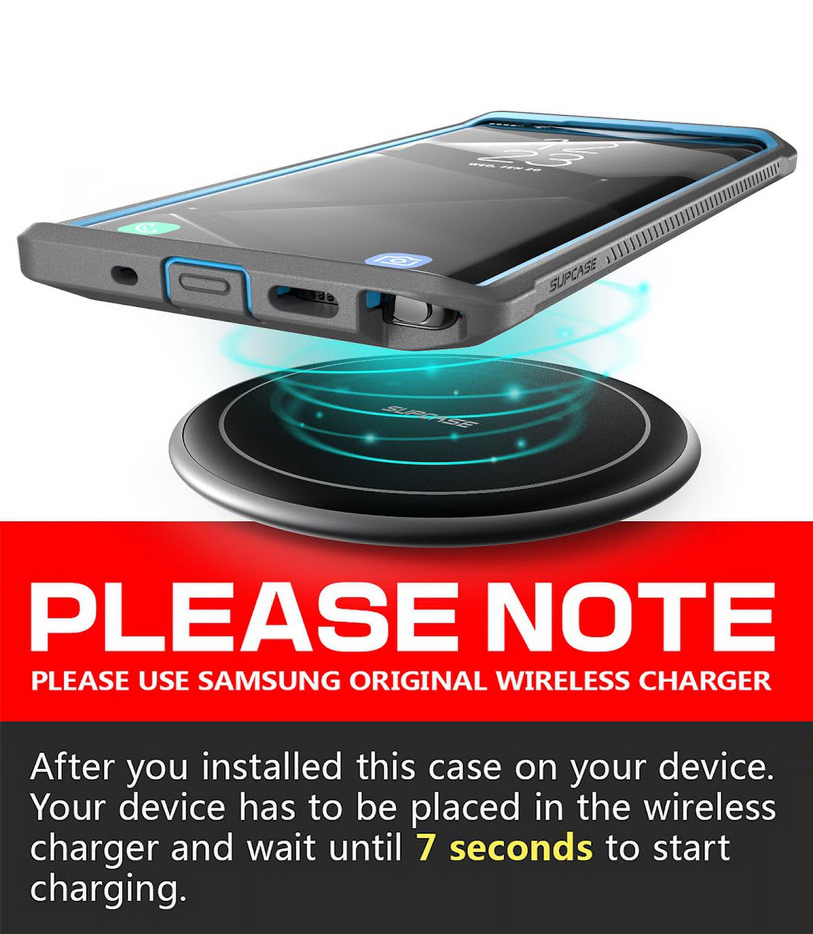SUPCASE Unicorn Beetle Pro Series Case for Samsung Galaxy Note 10 (2019 Release), Full-Body Rugged Holster & Kickstand with-Out Built-in Screen Protector (Blue)