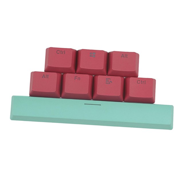 Teclas de Teclado Mecánico CUTICAT 8 Teclas Espaciales PBT 6.25U Transparencia de Lámpara