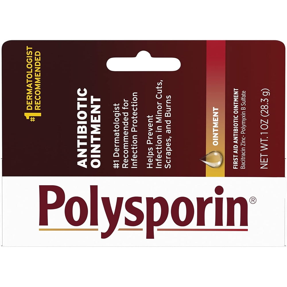 Polysporin First Aid Topical Antibiotic Ointment, Travel Size, 1 oz