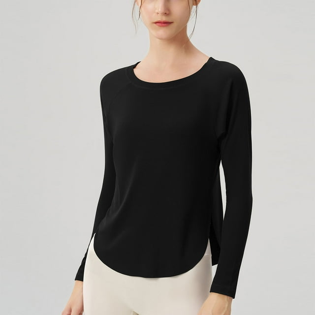 Wensltd Haut de sous-Vêtements Femme Ajusté T-Shirt Col Rond Hauts Tendance