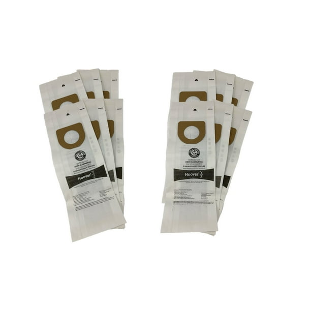 12 Hoover Type Y and Type Z Upright Vacuum Bags. Fits Hoover Windtunnel