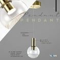 thumbnail image 4 of VONN Sienna 5" ETL Certified Integrated LED Aluminum Pendant - Brass, 4 of 12