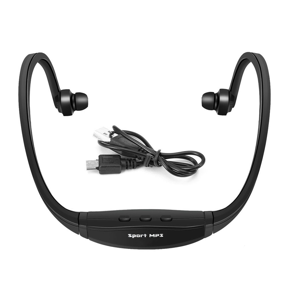 USB Sport Running MP3 Music Player Wireless Headset Headphone Earphone TFSlot IQ 