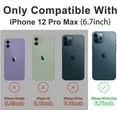 thumbnail image 2 of Magnetic Case for iPhone 12 Pro Max with Camera Lens Protector [Compatible with Magsafe] Shockproof Soft TPU & Hard Translucent Matte Back Protective Phone Case for iPhone 12 Pro Max Purple, 2 of 8