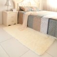 thumbnail image 2 of Polyester Plush Rug Soft Shaggy Carpet Home Floor Area Mat Decoration 60X40cm US, 2 of 5