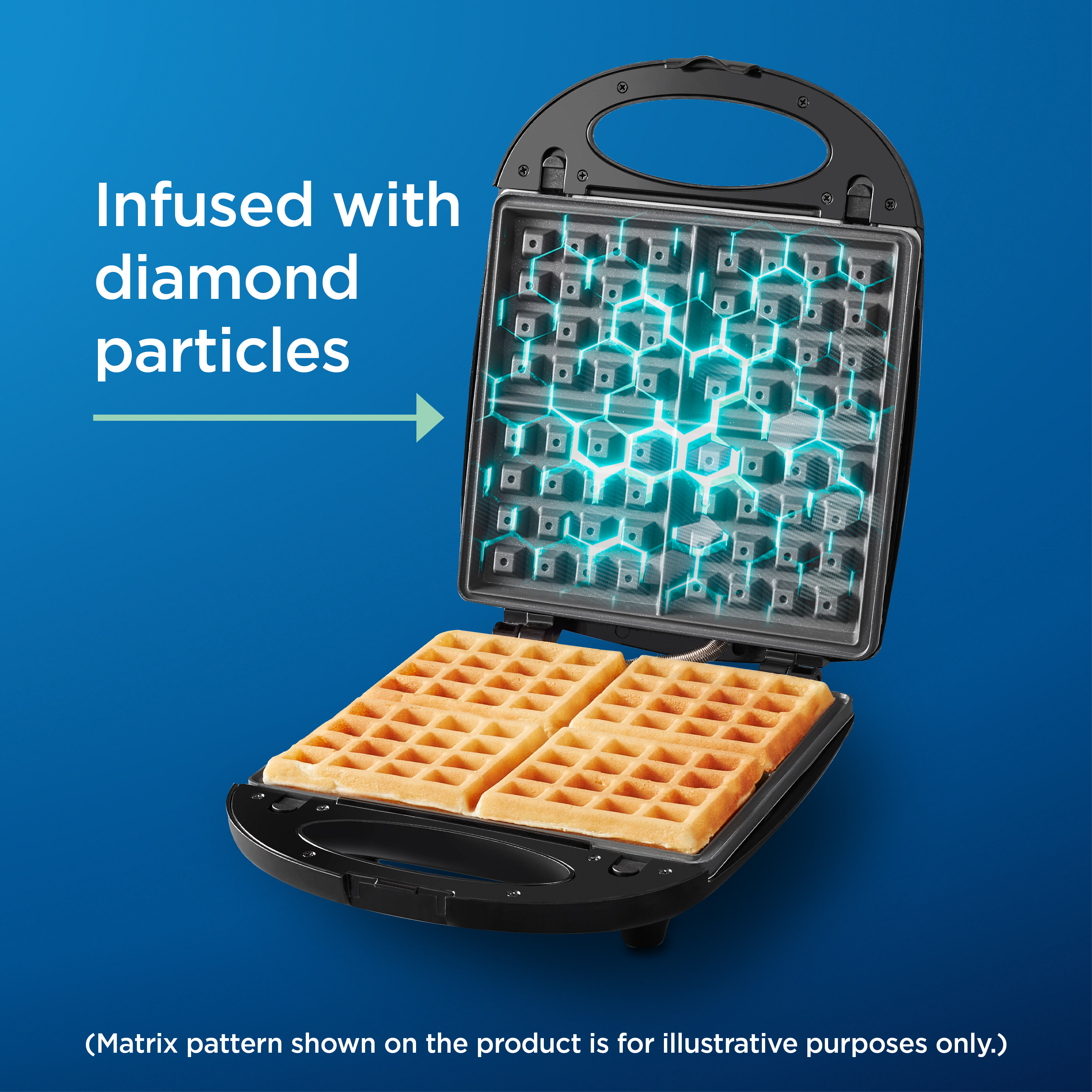 Oster® DiamondForce™ Belgian Waffle Maker with Removable Plates - image 5 of 8
