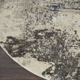 thumbnail image 5 of Nourison Celestial Modern Abstract Ivory/Grey 4' x ROUND Area Rug, (4' Round), 5 of 9