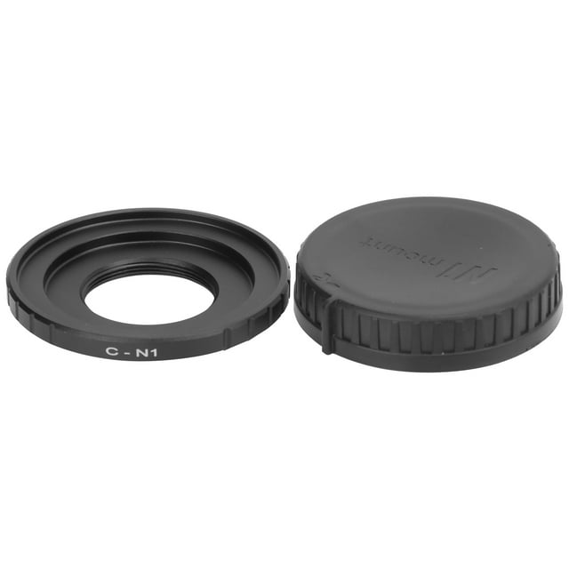 Anillo adaptador de lente CN1 con tapa trasera para lentes de montura C para Nikon J1/J2/J3/J4/J5/V1/V2/V3