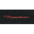 thumbnail image 3 of 1972-1973 Ford Ranchero Floor Mat 2pc (FM217F) 13 Maroon Loop with Logo #283 Ranchero in 1860 Lt Brown Thread, 3 of 4