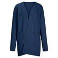 thumbnail image 4 of Cárdigan Suéteres Para Mujer Otoño Invierno Suéteres Casual Tejido Sólido Suelto Manga Larga Cuello en V Tops Odeerbi  ODB178145, 4 of 5