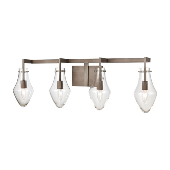 Elk Home 36-Inch Wide Culmination Vanity Light, Weathered Zinc