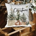 thumbnail image 4 of Christmas Pillow Case Cover with Zipper, Decorative Holiday Pillowcase for Sofa Bed, Indoor Outdoor Polyester Pillow Cover(A), 4 of 4