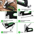 thumbnail image 3 of ORUYROP ® Heavy Duty Staple Gun & Staple Selection Pack | Professional Set with Multiple Usage as Fabric Stapler, Cable Stapler, Staple Gun for Wood, Staple Gun for Teachers, 3 of 6