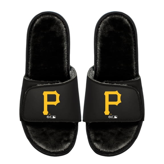 Unisex ISlide Pittsburgh Pirates Logo Fur Slide Sandals