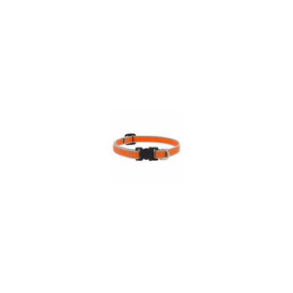 HL 1/2in Orange Diamond 8-12 Adj Dog Collar
