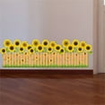 thumbnail image 4 of Kids Stickers,Flower Bushes Sunflower Skirting Line PVC Stickers Removable Personality Wall Stickers Living Room Bedroom PVC Stickers Bathroom Toilet Decorative Wall Stickers, 4 of 7