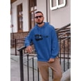thumbnail image 2 of Guitar Moon Slogan Men Hoodie, Male Small, 2 of 4