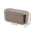 thumbnail image 3 of WHEANG Brown No Rdic Cable Management Box Brown Wire Organizer Box A Cable Tidy Box Wire Storage Extension For Computers Desks 31x13.5x12.5 Cm, 3 of 9