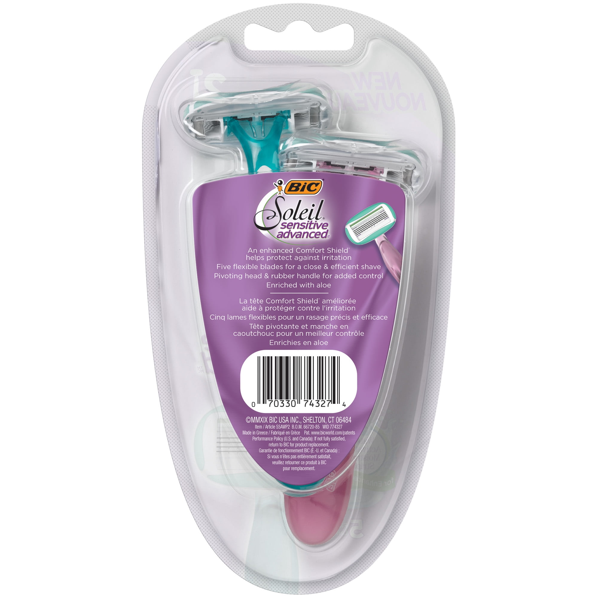 Bic soleil sensitive advanced walmart Clearance
