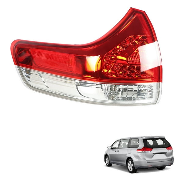 LABWORK Rear Tail Light Lamp Housing Assembly Fit for 2011 2012 2013 2014 Toyota Sienna, Rear Left (Driver Side)"