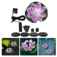 thumbnail image 1 of FONDOTIN Landscape Lotus Fountain Purple Pe Usb Charging For Gardens 1 Set, 1 of 5