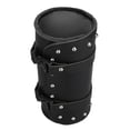 thumbnail image 3 of Motorcycle Fork Bag, PU Leather Handlebar Tool Pouch Sissy Bar Roll Storage Bag with 2 Straps, 3 of 9