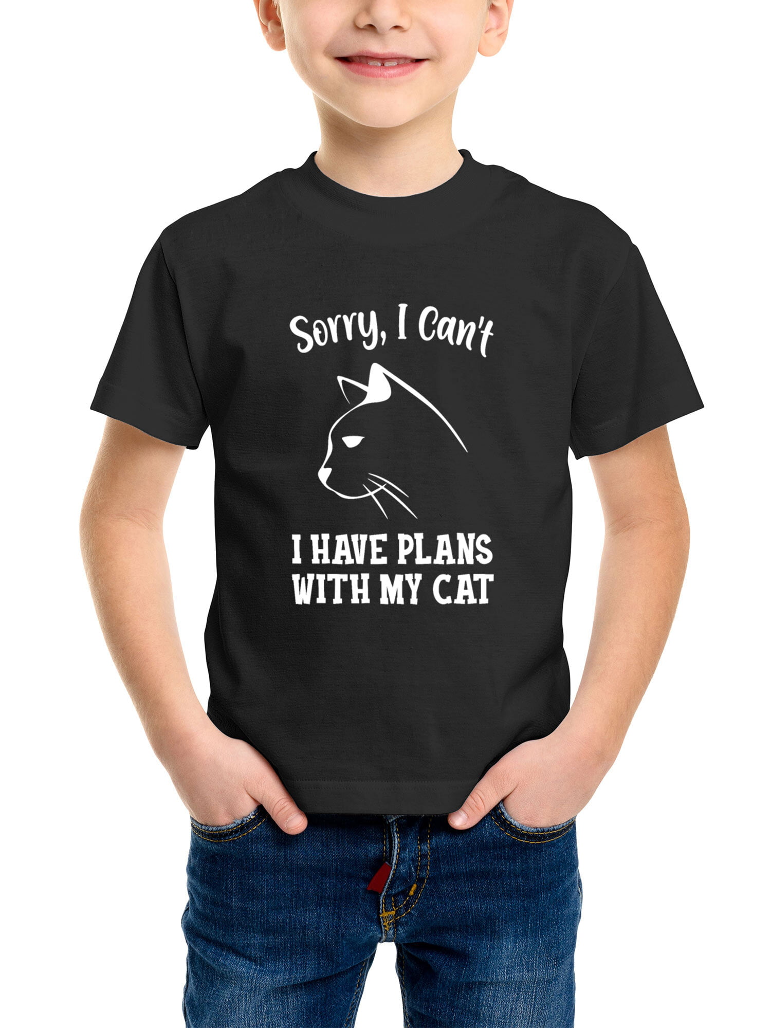 I Have Plans with My Cat Boys Short-Sleeve Tee Sorry I Cant 
