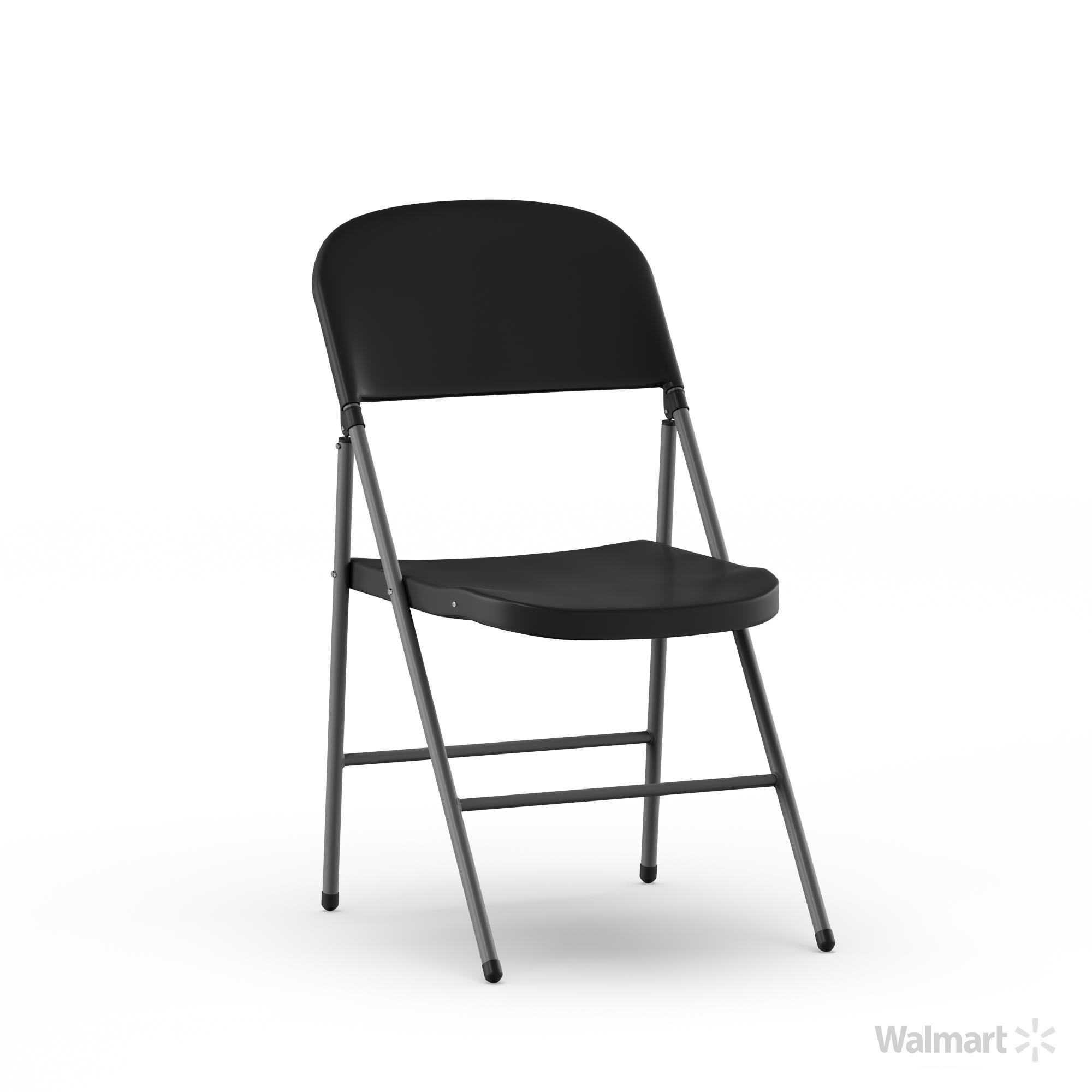 black plastic folding chair set of 6