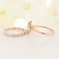 thumbnail image 4 of HeartsAndYou 1.3ct Natural Peach Morganite Bridal Set Engagement Ring 14k SOLID Rose Gold, 4 of 9
