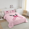 thumbnail image 3 of Erosebridal Personalized Alphabet X Bedding Twin Comforter Set,Kawaii Initial Down Comforter,Lightweight Reversible Bedding Sets Twin with Comforter,Teenager Bedroom Decor,3pcs, 3 of 8