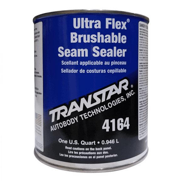 Transtar Autobody Products 4164 - Ultra Flex Brushable Seam Sealer - 1 qt Can - Gray - Liquid