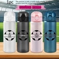 thumbnail image 2 of 1pc Customized Sports Water Bottle, Photo&text, 780ml/26oz Outdoor Travel Leakproof Plastic Water Bottle with Rope, 2 of 9