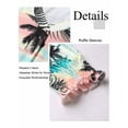 thumbnail image 6 of NFTOEIULA Women Tropical Puffy Short Sleeves V-Neck Blouse, 6 of 7