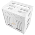 thumbnail image 4 of ColoMX Caja de almacenamiento de enrutador de 4 capas Double Door Box Rack Organizador de cable Case de enrutador, 4 of 8