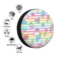 thumbnail image 4 of Balery Cute Unicorn Cubiertas para Neumáticos - Protector Resistente para Neumáticos de Camioneta, SUV, Remolque, Camper y RV-17 inch, 4 of 6