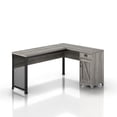 thumbnail image 2 of 24/7 Shop At Home Elk Wood L-Shape Desk with 1-Drawer, Gray Oak, 2 of 7