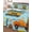 Blue, variant on Twin Quilt Bedding Set, Orange Cartoon Truck Reversible Summer Quilt 3 Pieces, Cute Engineering Vehicle Lightweight Bedspreads Coverlets with 2 Pillow Shams for All Seasons