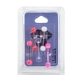 thumbnail image 5 of Claire's Women's Pretty Pink Swirl Tongue Rings, 14G/1.63mm, Stainless Steel, 5 Pack, 35291, 5 of 7